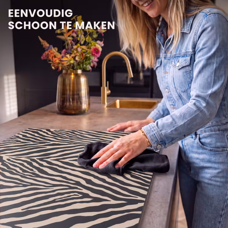 Inductie beschermer - Zebra - Klassiek - Zwart — 6