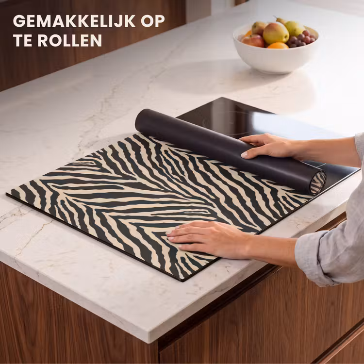 Inductie beschermer - Zebra - Klassiek - Zwart — 7