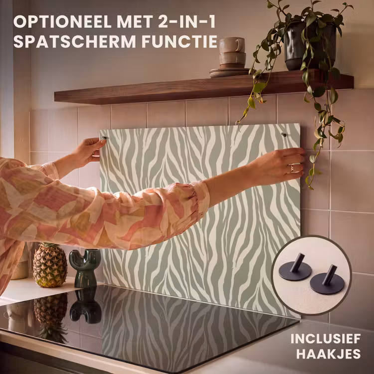 Inductie beschermer - Zebra - Motief - Groen — 10
