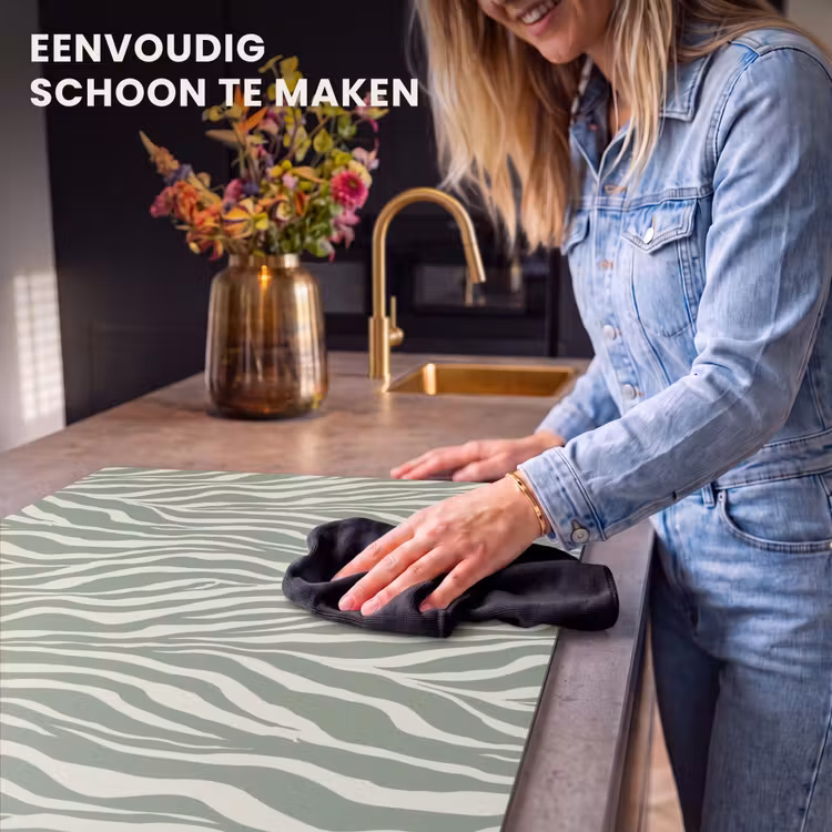 Inductie beschermer - Zebra - Motief - Groen — 6