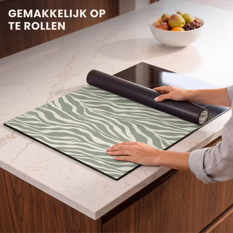 Inductie beschermer - Zebra - Motief - Groen — 7