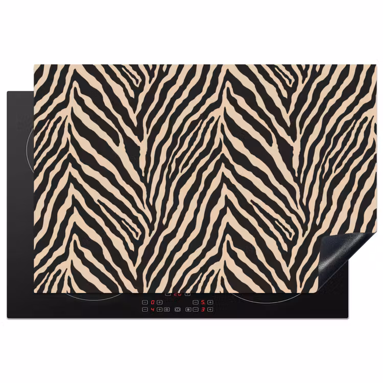 Inductie beschermer - Zebra - Klassiek - Zwart — 1