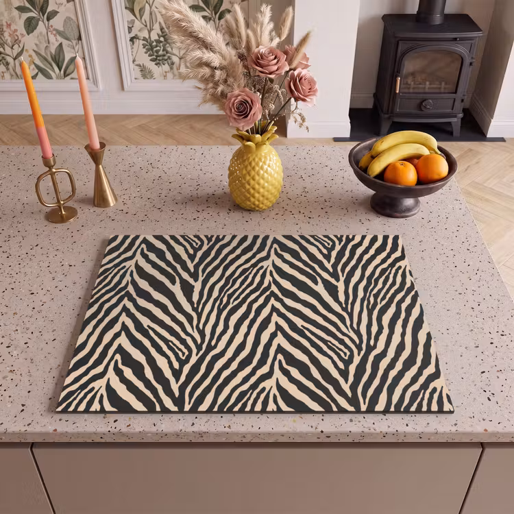 Inductie beschermer - Zebra - Klassiek - Zwart — 2