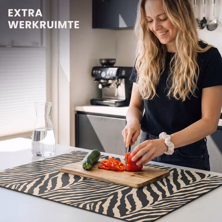 Inductie beschermer - Zebra - Klassiek - Zwart — 4