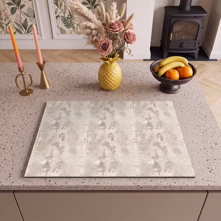 Inductie beschermer - Slang - Patroon - Beige — 2