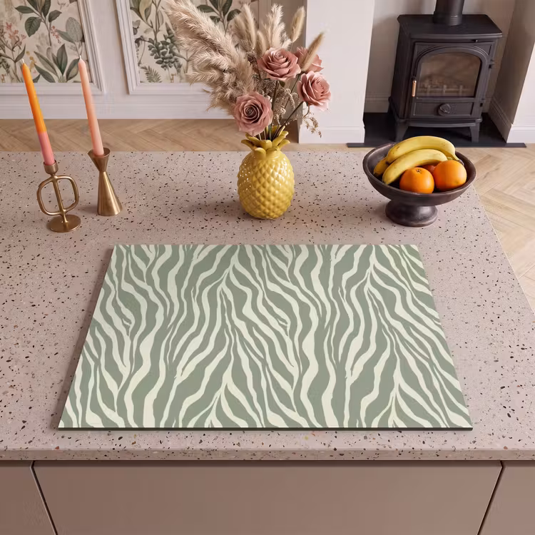 Inductie beschermer - Zebra - Motief - Groen — 2