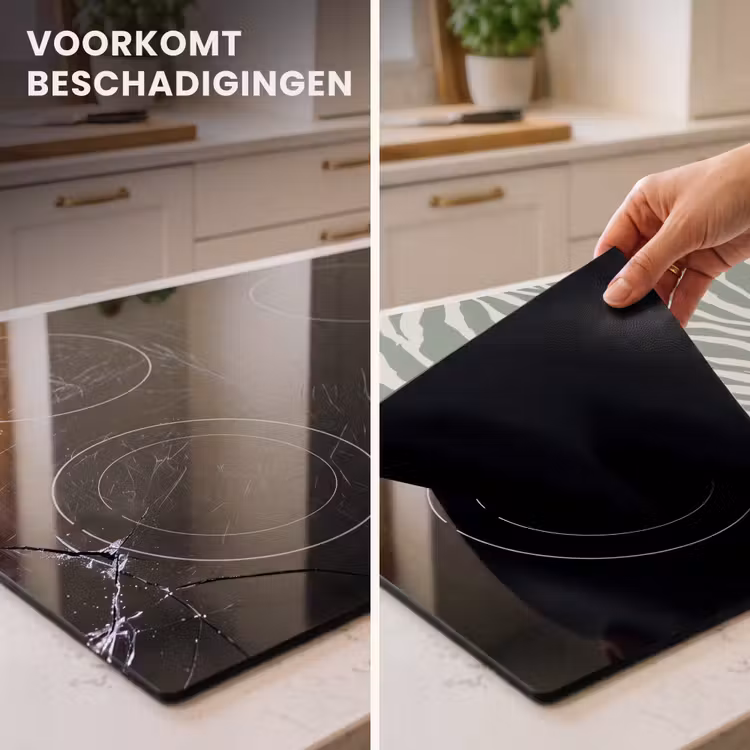 Inductie beschermer - Zebra - Motief - Groen — 3