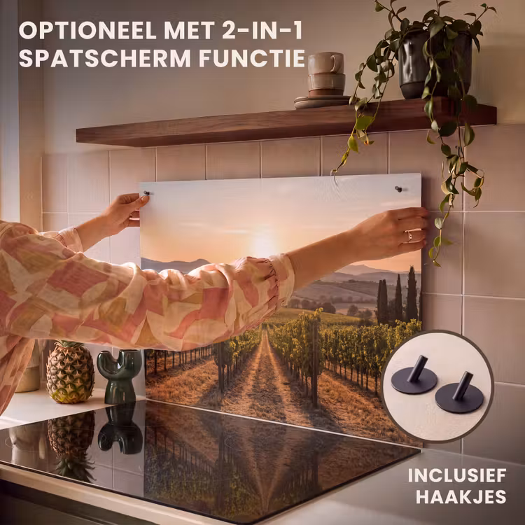 Inductie beschermer - Wijngaard - Zonsondergang - Landschap — 10