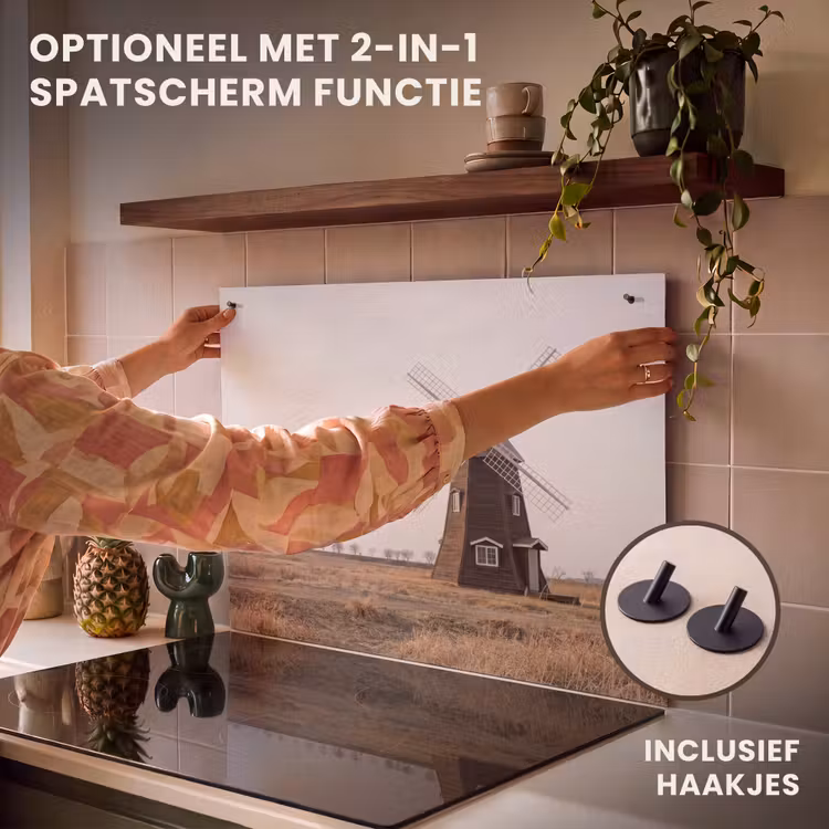 Inductie beschermer - Windmolens - Landschap - Veld — 10