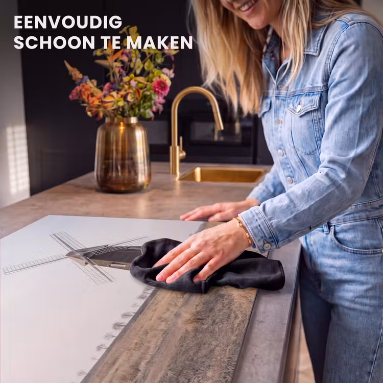 Inductie beschermer - Windmolens - Landschap - Veld — 6