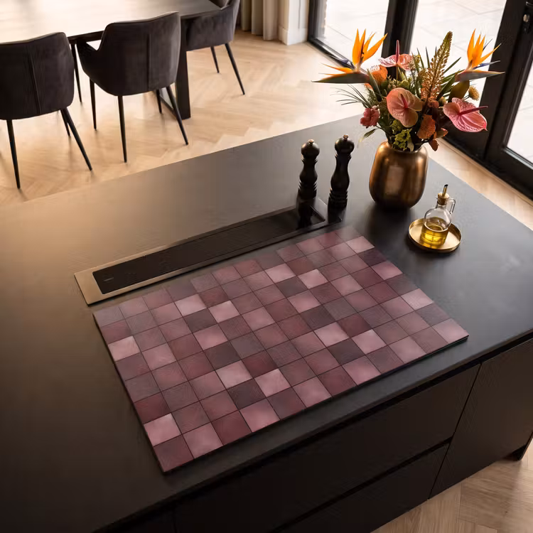 Inductie beschermer - Tegel - Patroon - Paars — 5