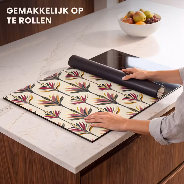Inductie beschermer - Waaier - Motief - Kleurrijk — 7