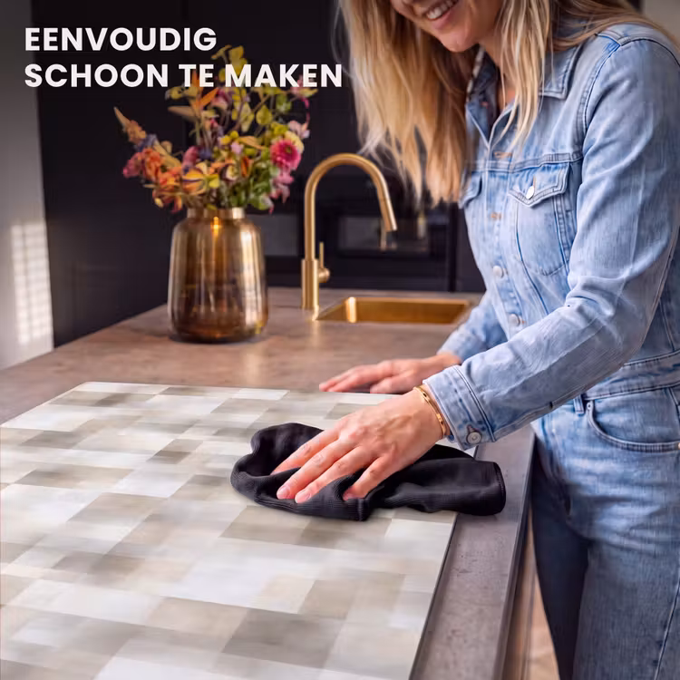 Inductie beschermer - Textuur - Linnen - Beige — 6
