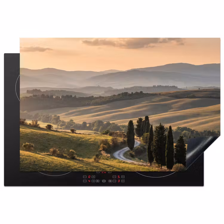 Inductie beschermer - Toscaans - Landschap - Heuvels — 1