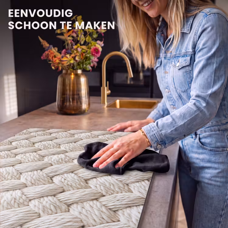 Inductie beschermer - Touw - Gebreid - Beige — 6
