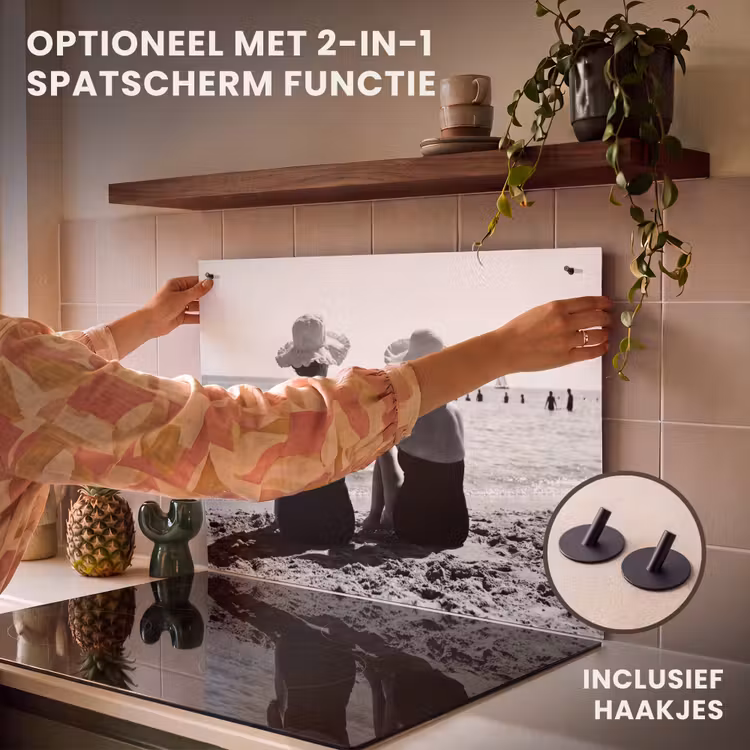 Inductie beschermer - Vrouwen - Zonnehoed - Strand - Zwart - Wit — 10