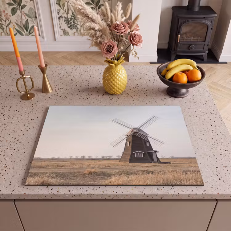 Inductie beschermer - Windmolens - Landschap - Veld — 2
