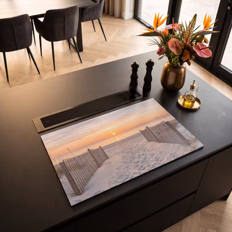 Inductie beschermer - Zonsondergang - Strand - Zand — 5