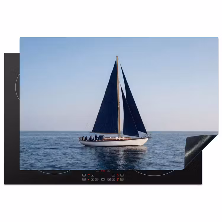 Inductie beschermer - Zeilboot - Zee - Blauw — 1