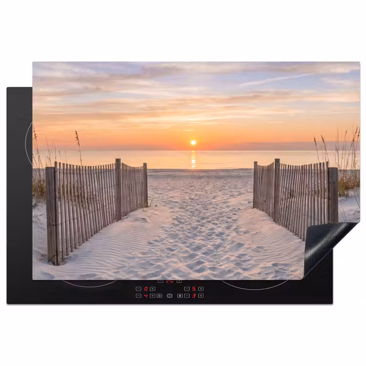 Inductie beschermer - Zonsondergang - Strand - Zand — 1