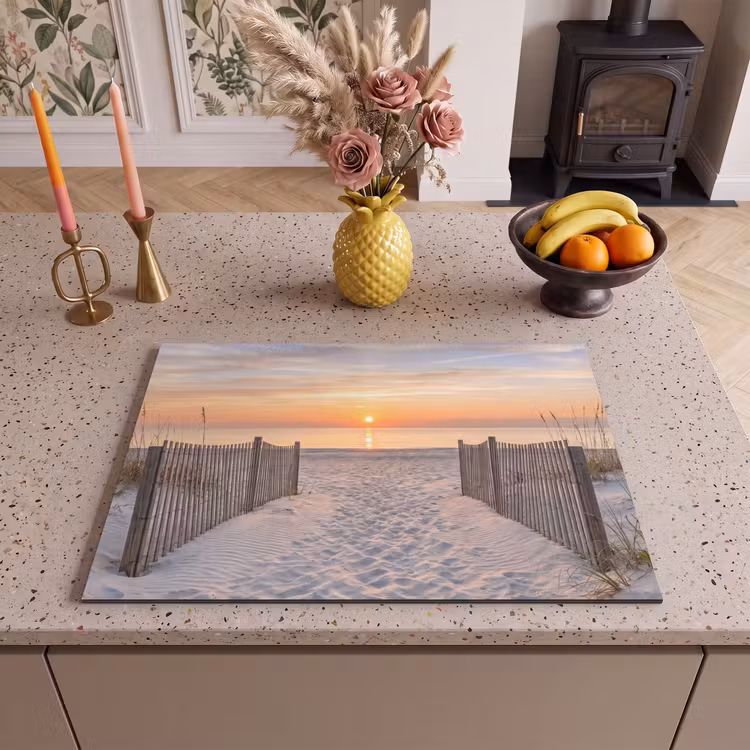 Inductie beschermer - Zonsondergang - Strand - Zand — 2