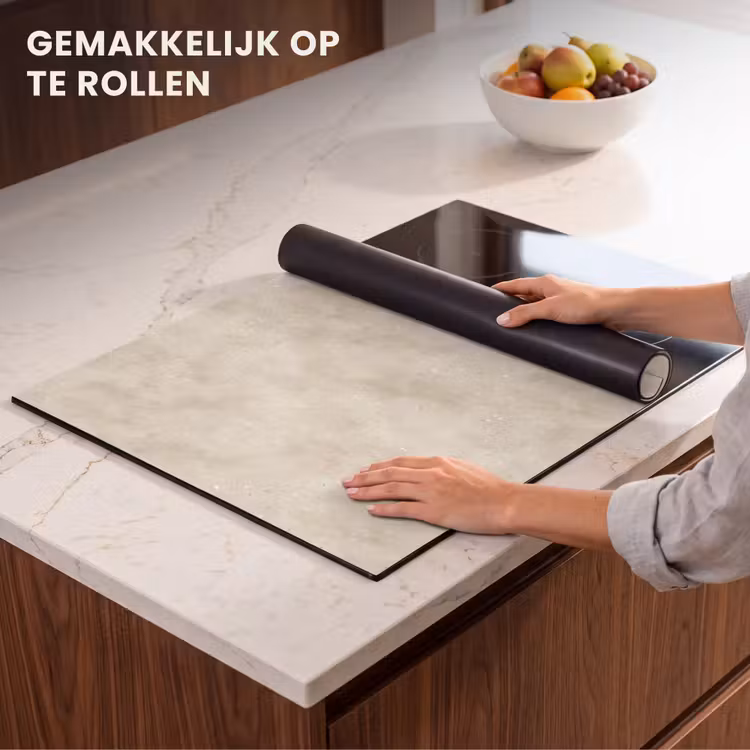 Inductie beschermer - Structuur - Spikkels - Beige — 7