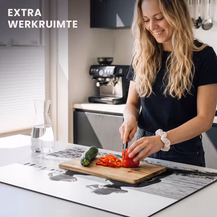 Inductie beschermer - Vrouwen - Zonnehoed - Strand - Zwart - Wit — 4