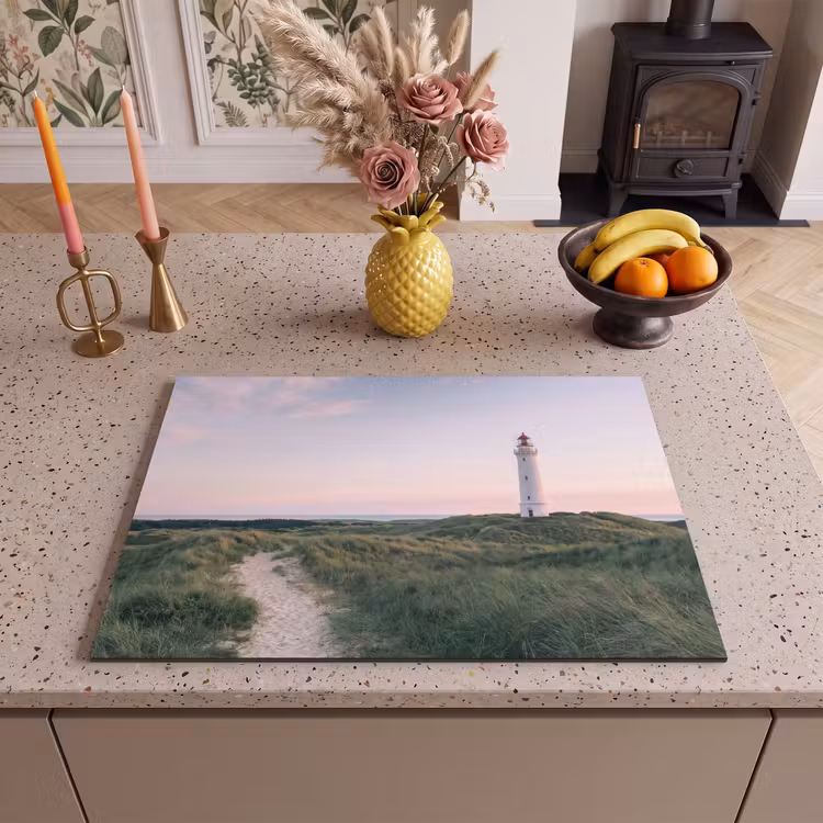 Inductie beschermer - Vuurtoren - Duinlandschap - Zee — 2