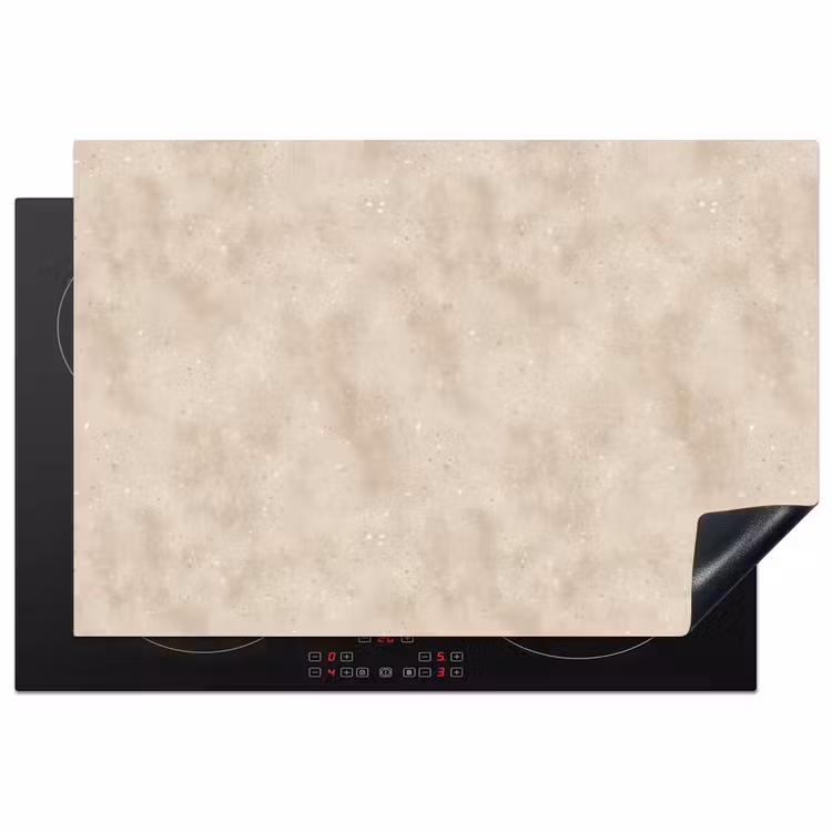 Inductie beschermer - Structuur - Spikkels - Beige — 1