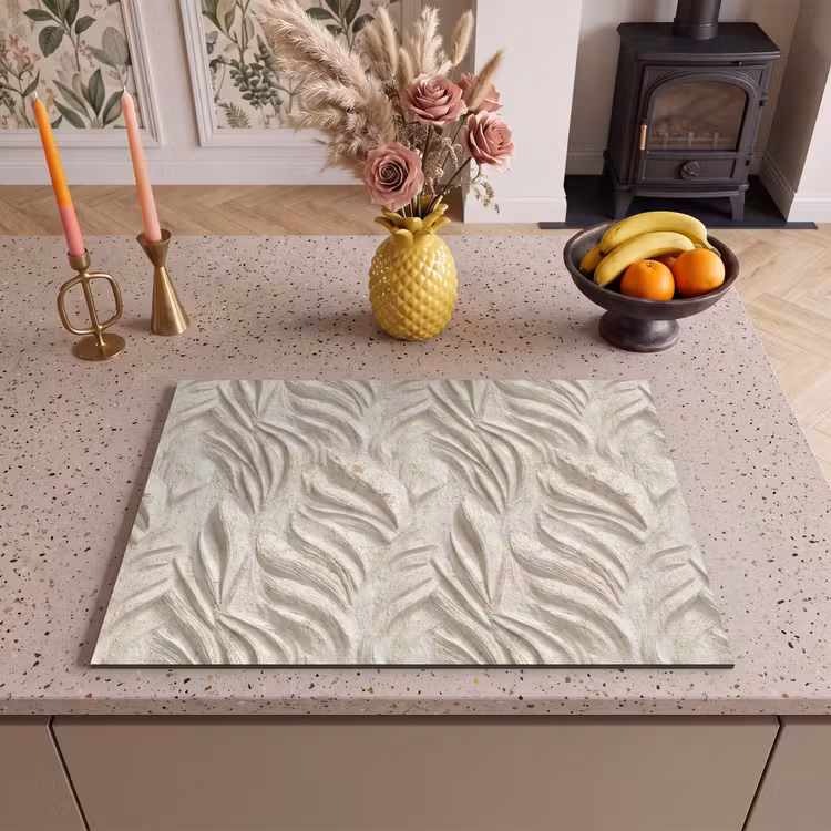 Inductie beschermer - Textuur - Reliëf - Beige — 2