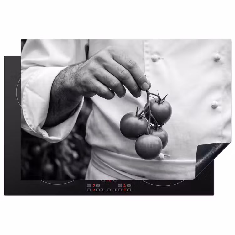 Inductie beschermer - Tomaten - Chef - Zwart - Wit — 1