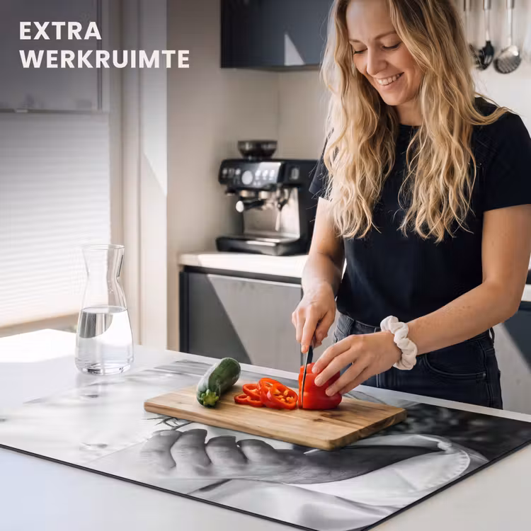 Inductie beschermer - Tomaten - Chef - Zwart - Wit — 4