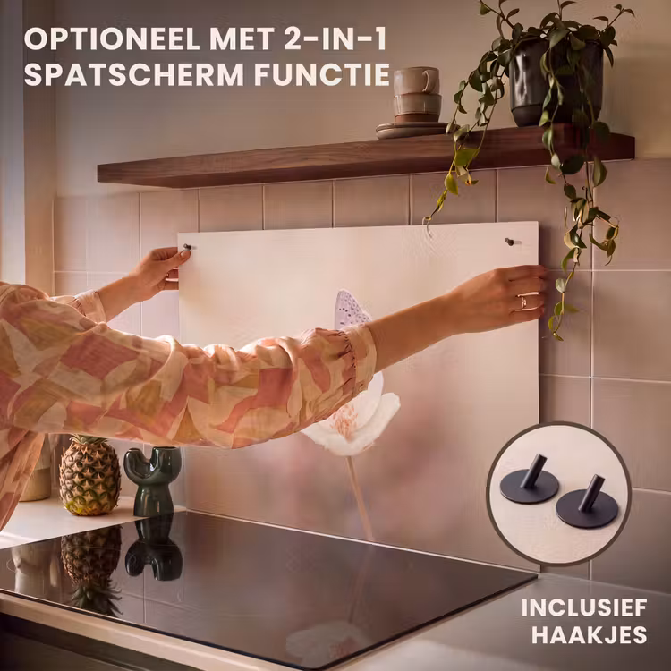 Inductie beschermer - Vlinder - Bloem - Blauw — 10