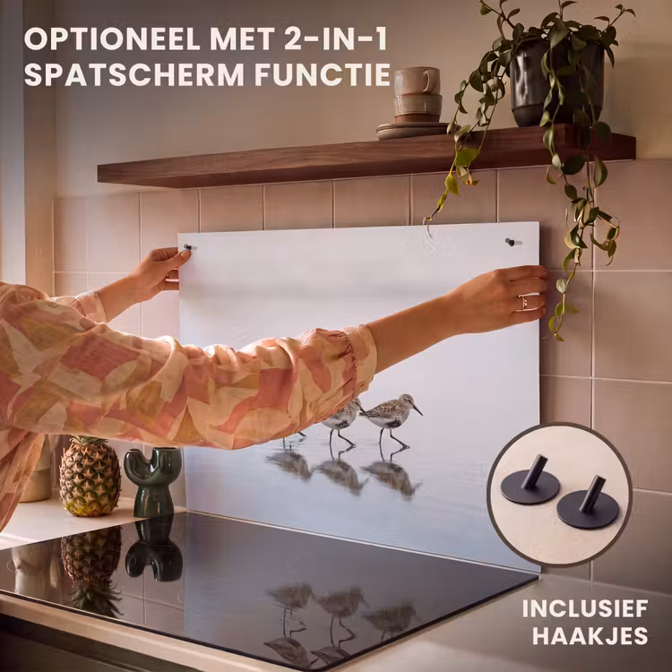 Inductie beschermer - Vogels - Water - Grijs — 10