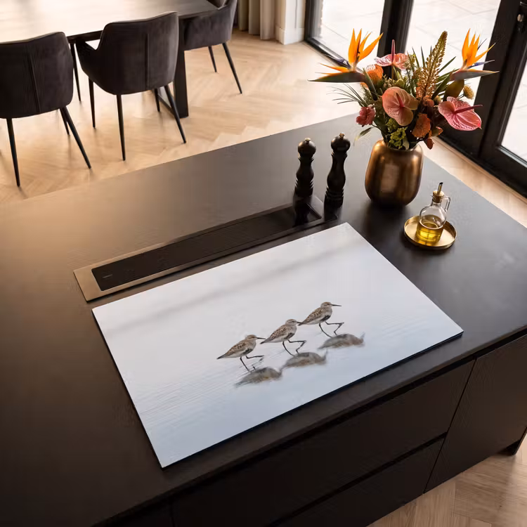 Inductie beschermer - Vogels - Water - Grijs — 5
