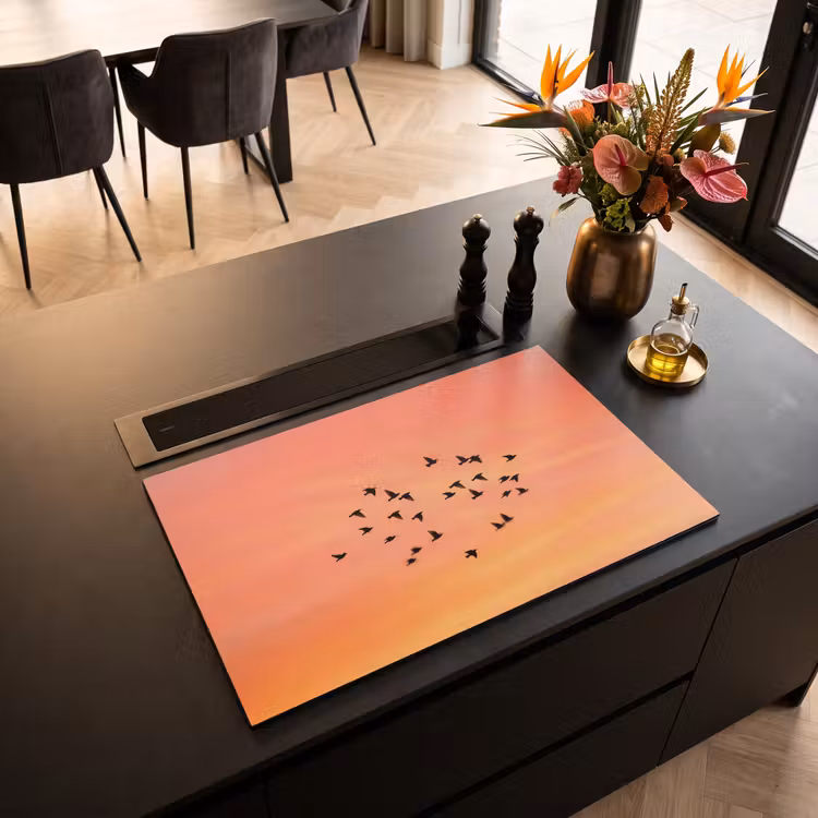 Inductie beschermer - Zwerm - Vogels - Oranje — 5
