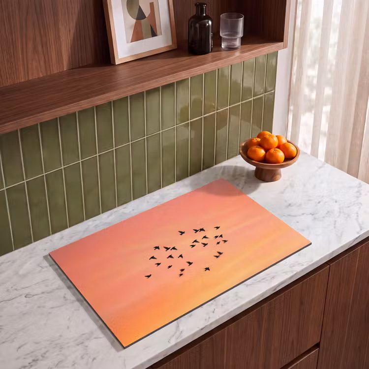 Inductie beschermer - Zwerm - Vogels - Oranje — 8