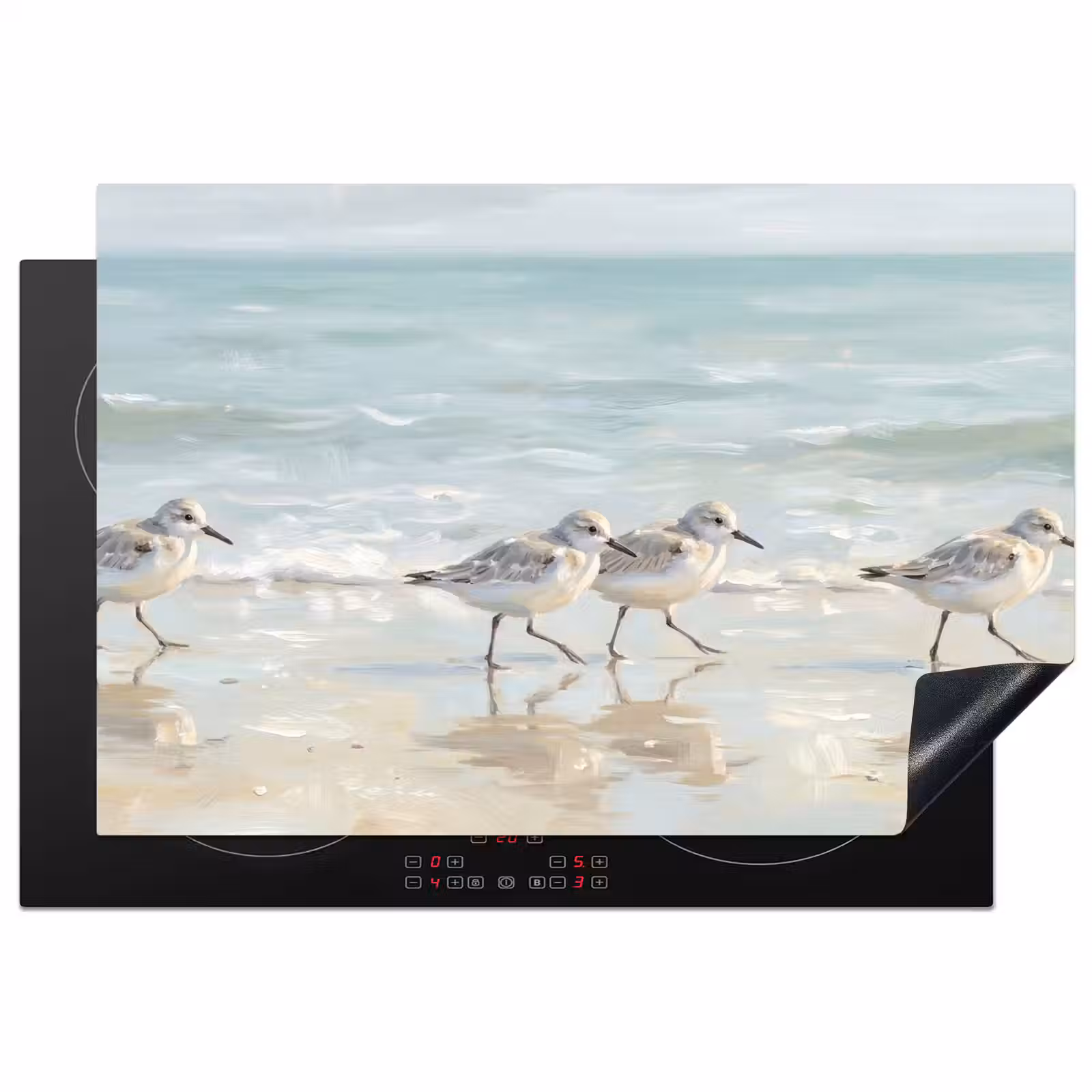 Inductie beschermer - Vogels - Strand - Zee — 1