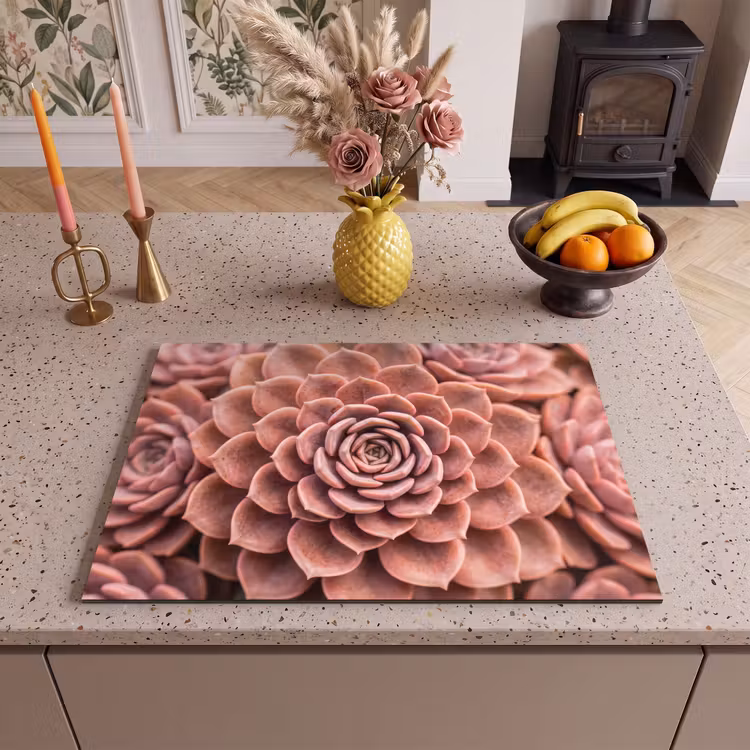 Inductie beschermer - Vetplant - Organisch - Roze — 2