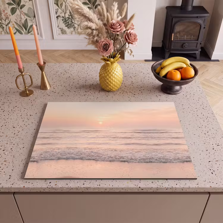 Inductie beschermer - Zon - Strand - Roze — 2