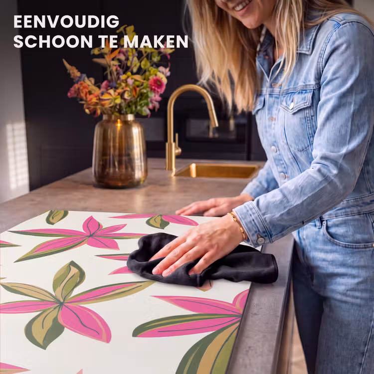 Inductie beschermer - Tropisch - Bloem - Roze — 6