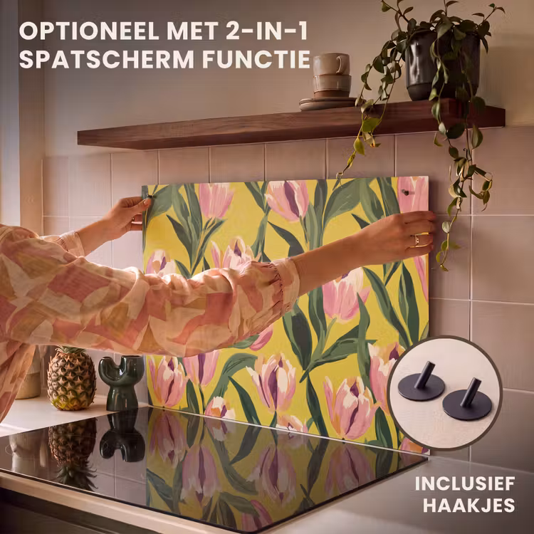 Inductie beschermer - Tulpen - Botanisch - Geel — 10