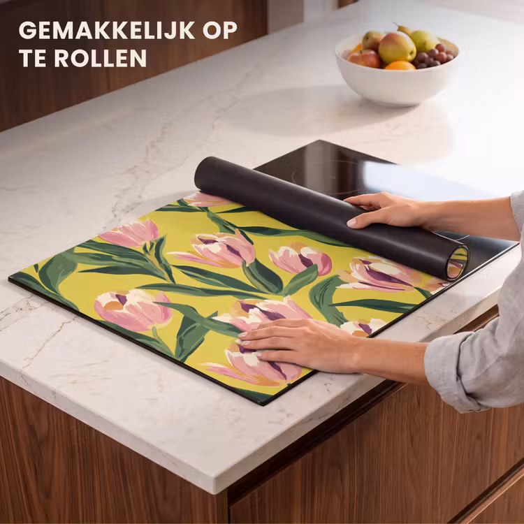 Inductie beschermer - Tulpen - Botanisch - Geel — 7