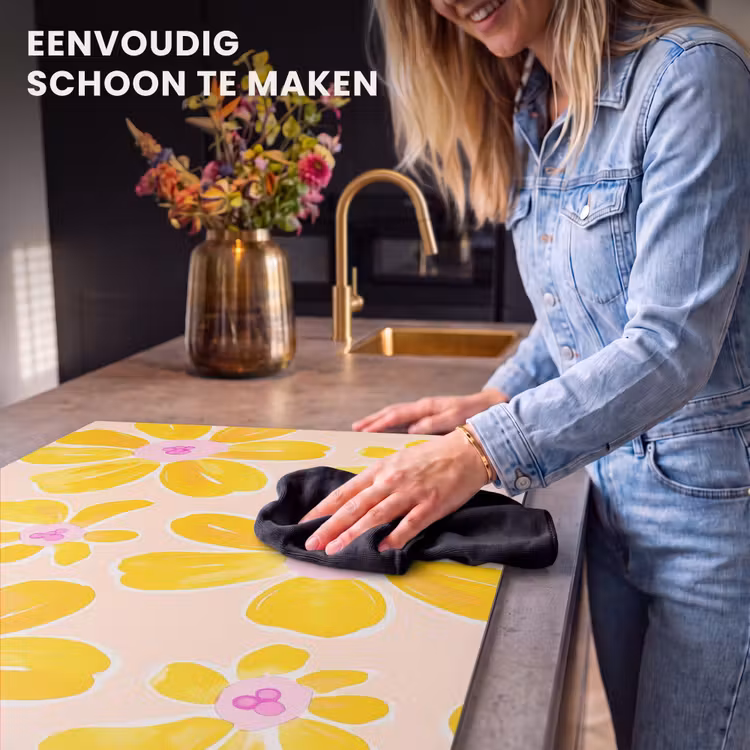 Inductie beschermer - Zomers - Bloemen - Geel — 6