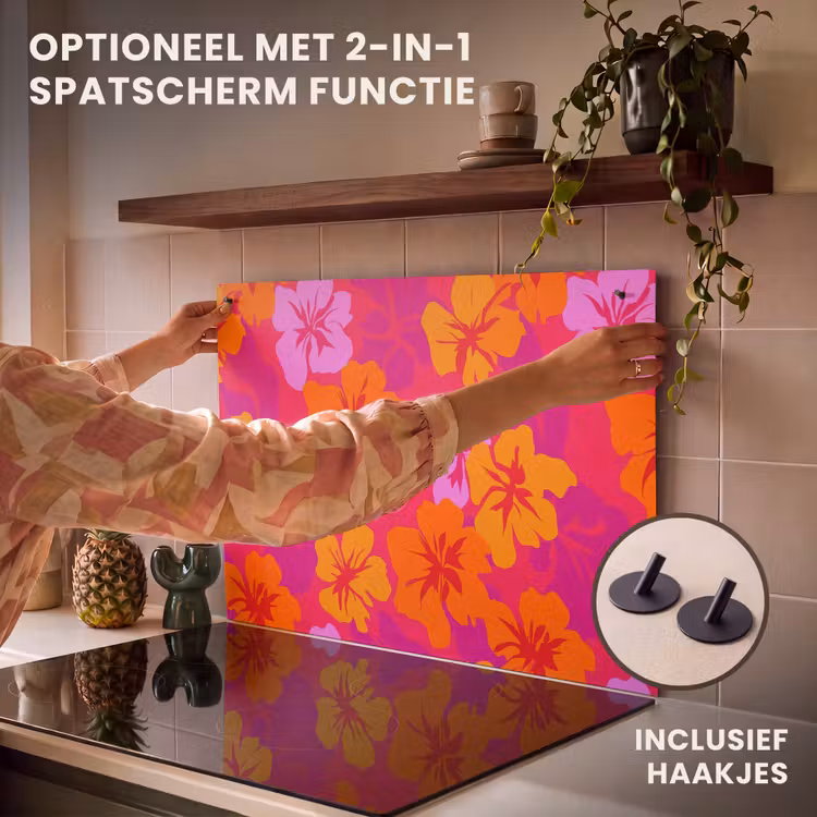 Inductie beschermer - Zomers - Hibiscus - Kleurrijk — 10