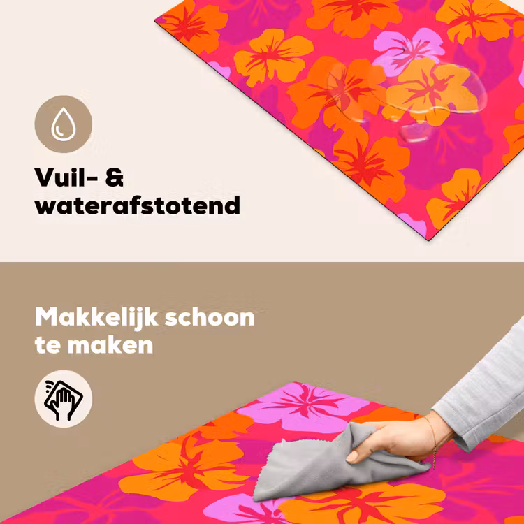 Inductie beschermer - Zomers - Hibiscus - Kleurrijk — 6