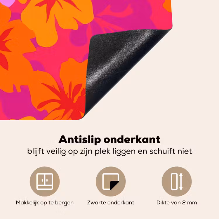 Inductie beschermer - Zomers - Hibiscus - Kleurrijk — 9