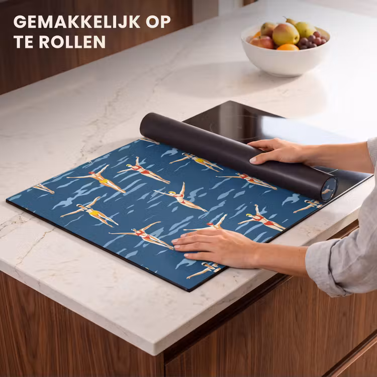 Inductie beschermer - Zwemsters- Retro - Blauw — 7