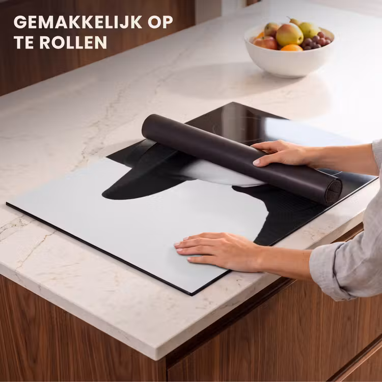Inductie beschermer - Vrouw - Schaduw - Zwart - Wit - Mysterieus — 7