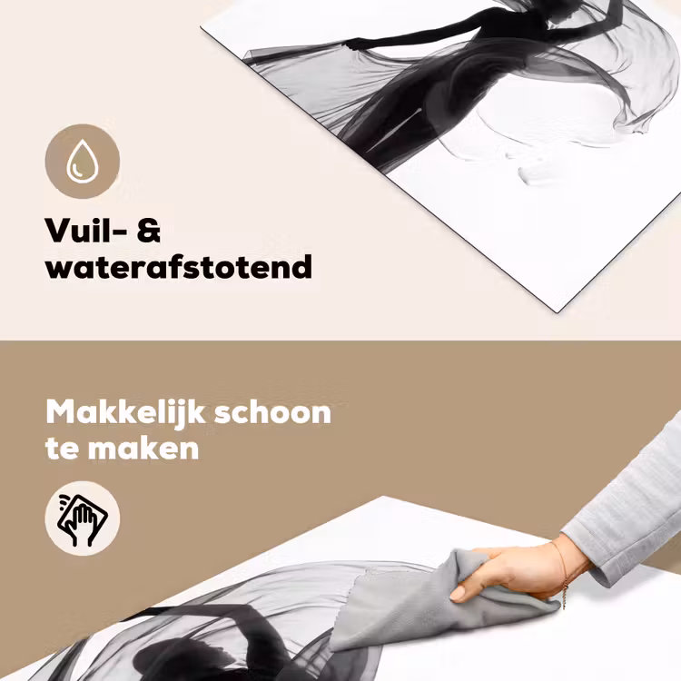 Inductie beschermer - Vrouw - Sluier - Portret - Zwart - Wit - Artistiek — 6